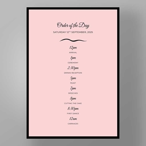 Show details for Mayfair Manor - Order of the day