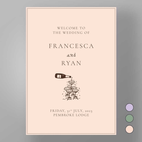 Show details for Soho Soirée - Welcome Board