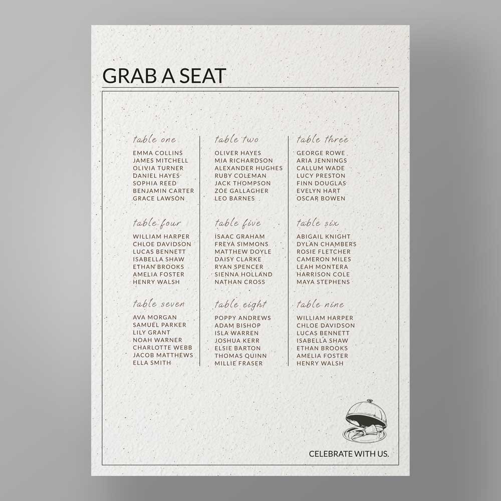 Show details for Granite Luxe - Table Plan