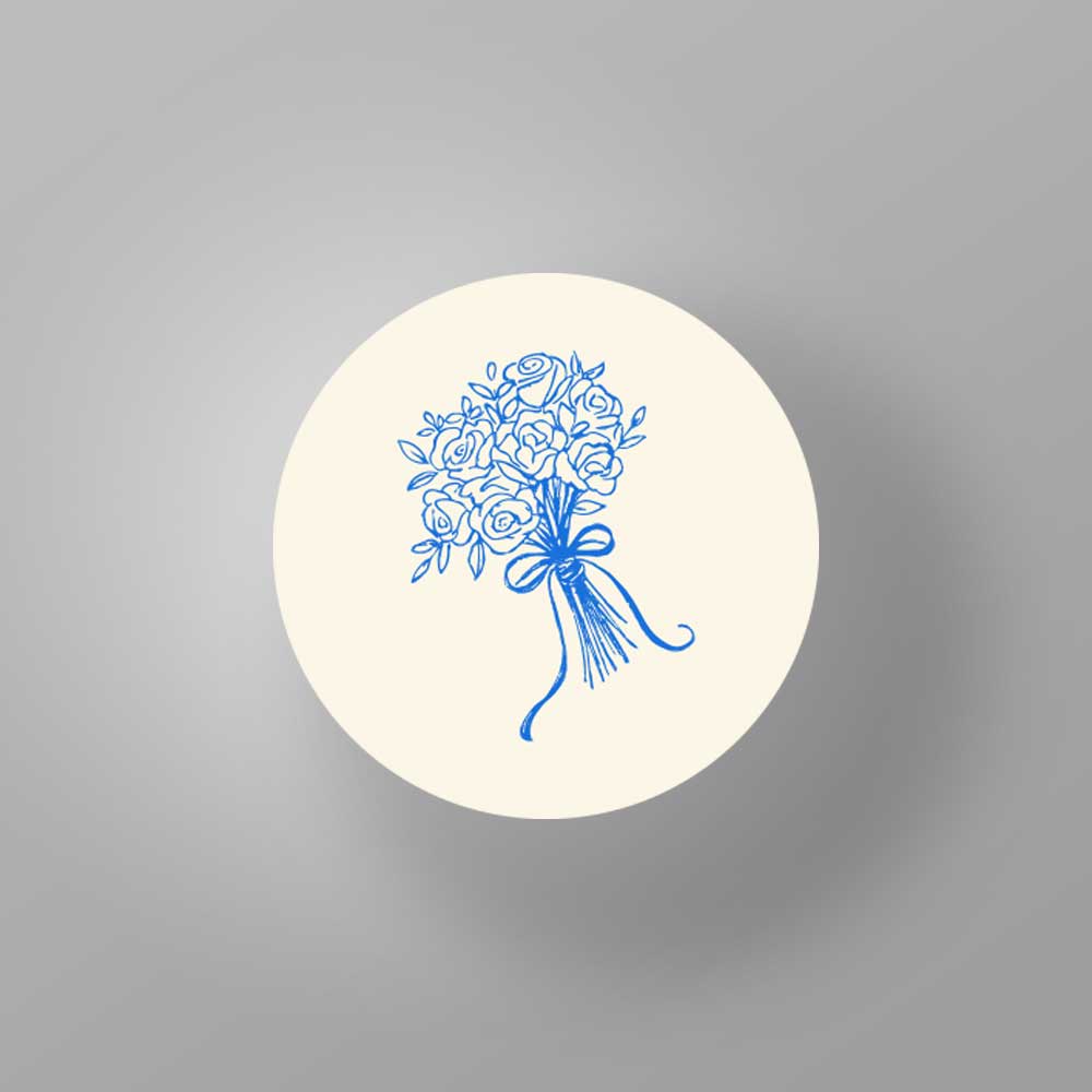 Show details for Belgravia Bloom -  Envelope Seal Stickers