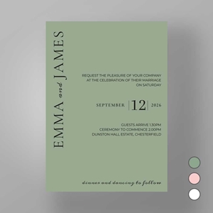 Show details for Kensington Edit - Wedding Invite