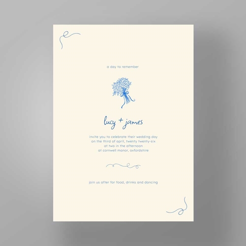 Show details for Belgravia Bloom - Wedding Invite