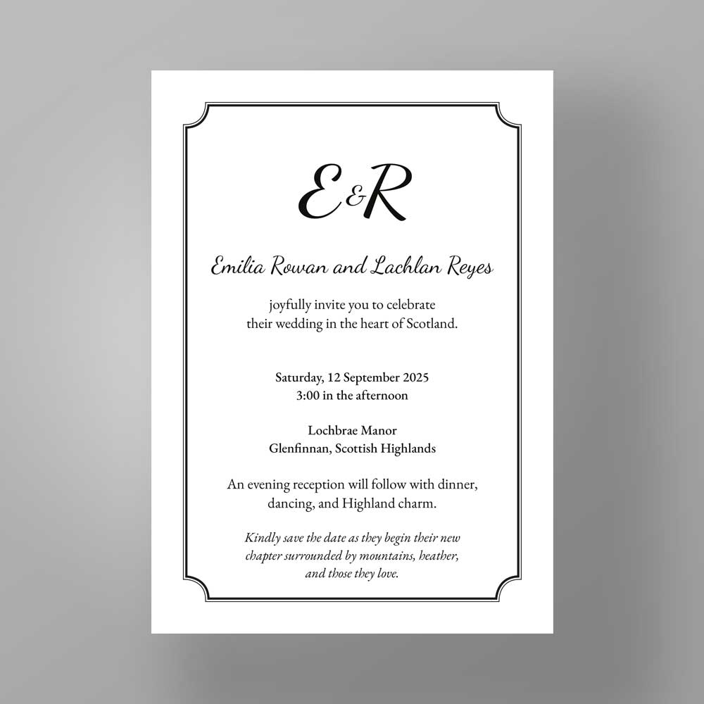 Show details for Elegant Frame - Wedding Invite
