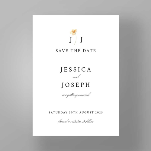Show details for Golden Petals - Save the Dates