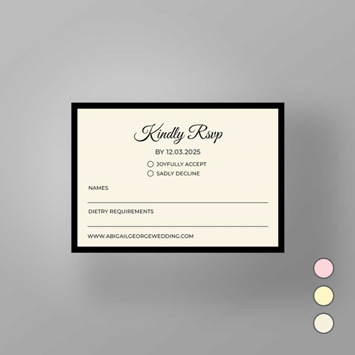 Show details for Mayfair Manor -  RSVP Card