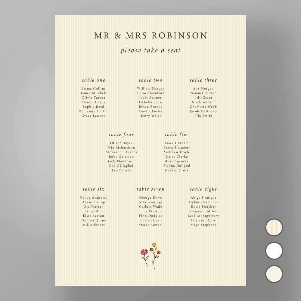 Show details for Marylebone Muse - Table Plan