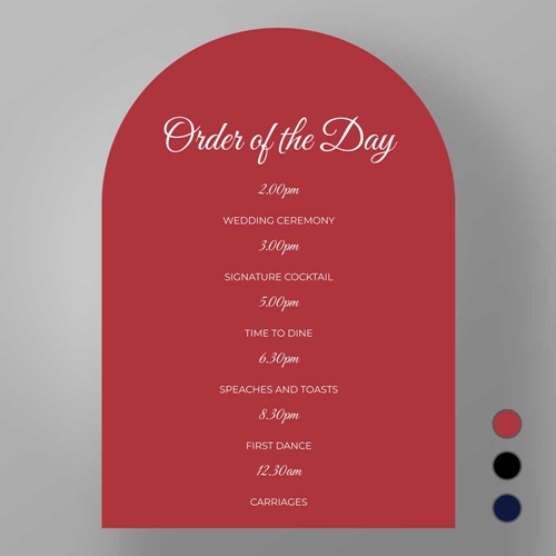 Show details for Modern Archway - Order of the day