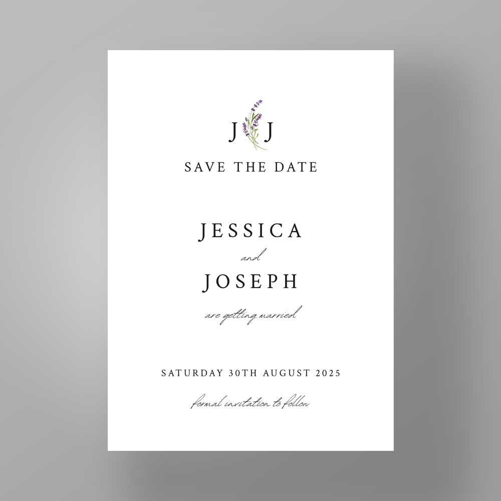 Show details for Lavender Classic - Save the Dates