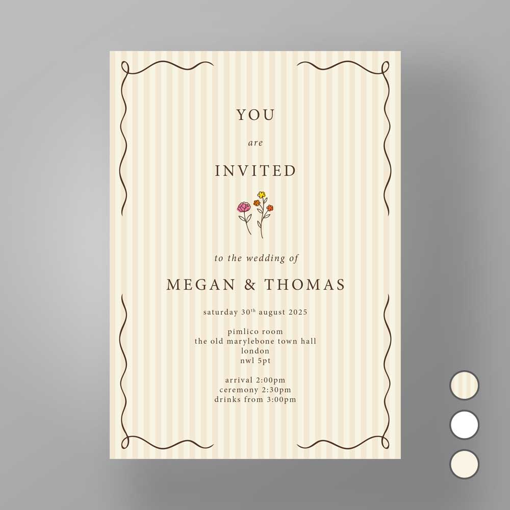 Show details for Marylebone Muse - Wedding Invite