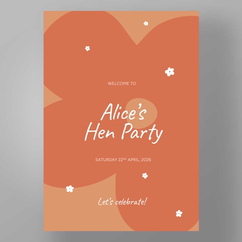 Show details for Daisy Pop - Hen Party Welcome Boards
