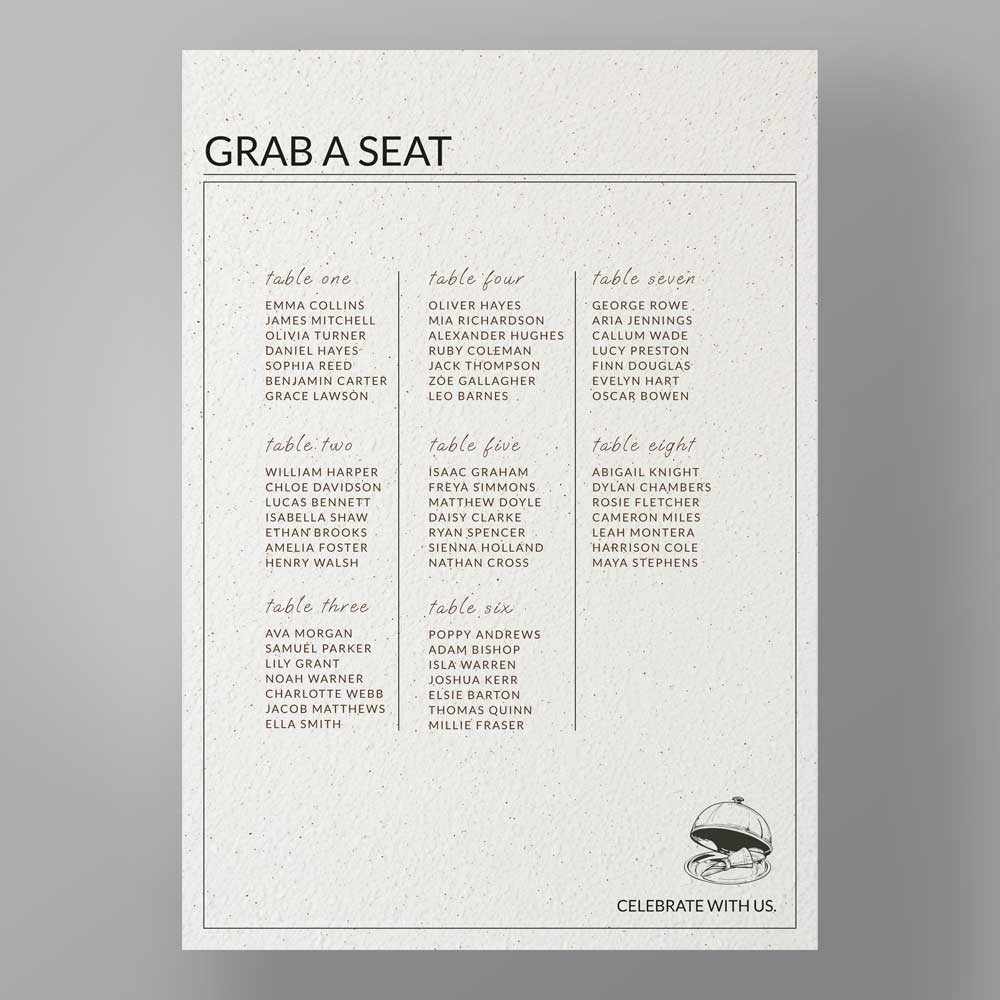 Show details for Granite Luxe - Table Plan