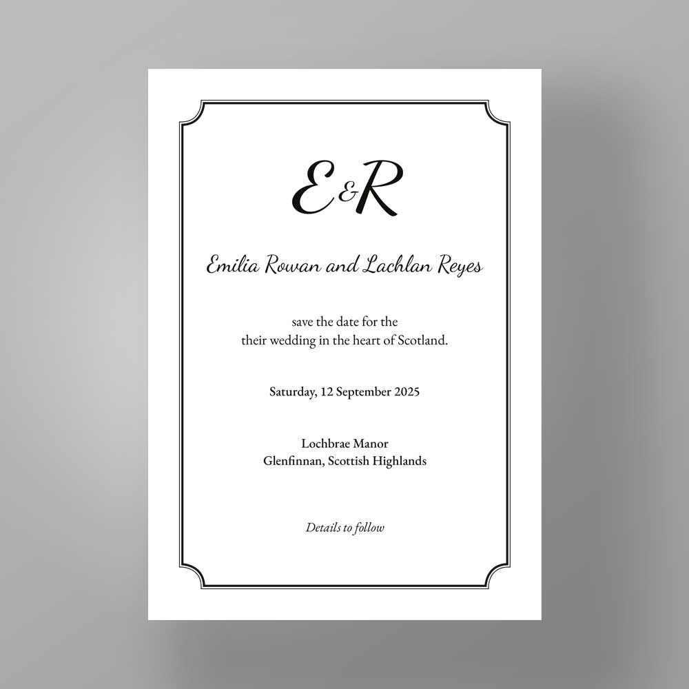 Show details for Elegant Frame - Save the Dates