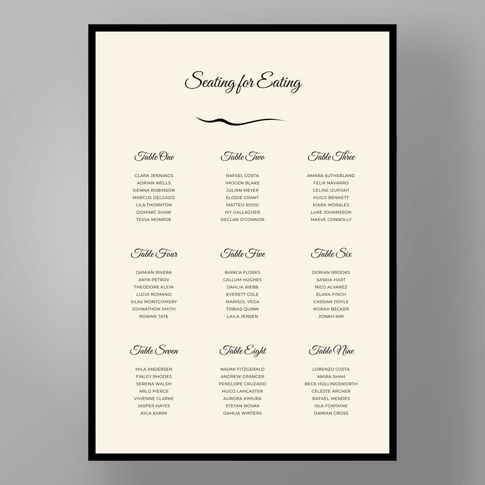 Show details for Mayfair Manor - Table Plan