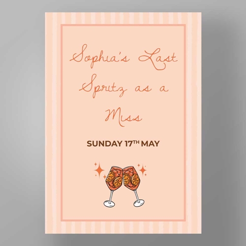 Show details for Aperol Theme - Hen Party Welcome Boards