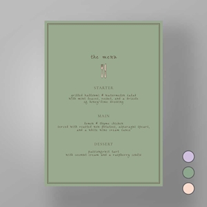 Show details for Soho Soirée - Menus