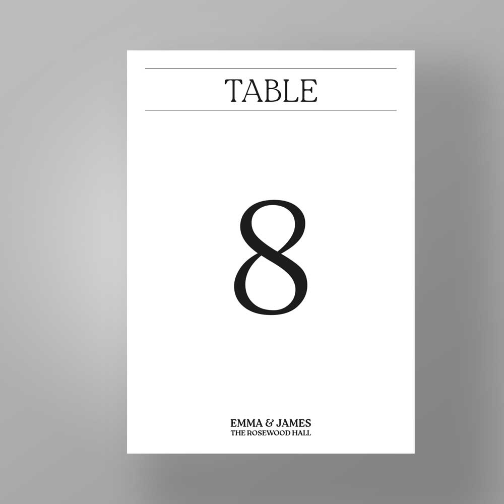 Show details for Headline Love - Table Numbers