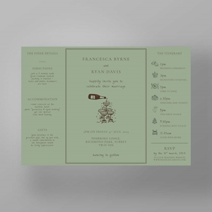 Show details for Soho Soirée - Gatefold Wedding Invite