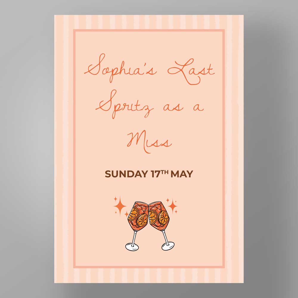 Show details for Aperol Theme - Hen Party Welcome Boards