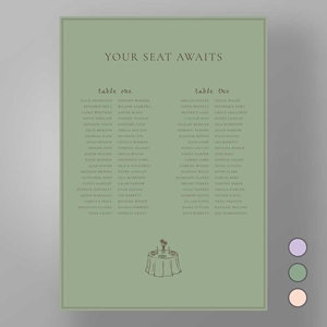 Show details for Soho Soirée - Table Plan