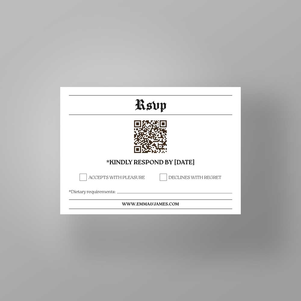 Show details for Headline Love -  RSVP Card