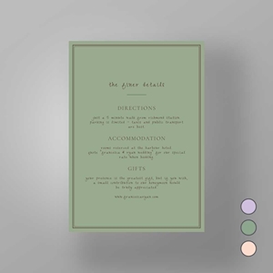 Show details for Soho Soirée -  Details Card