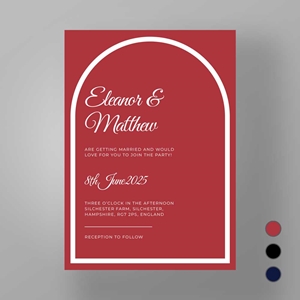 Show details for Modern Archway - Wedding Invite