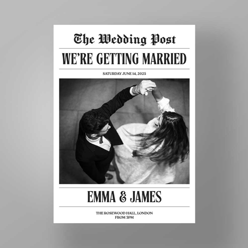 Show details for Headline Love - Wedding Invite