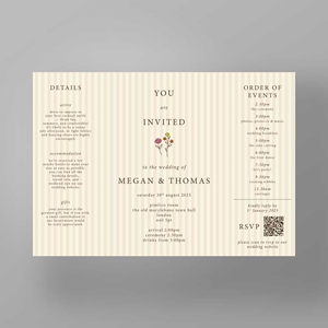 Show details for Marylebone Muse - Gatefold Wedding Invite