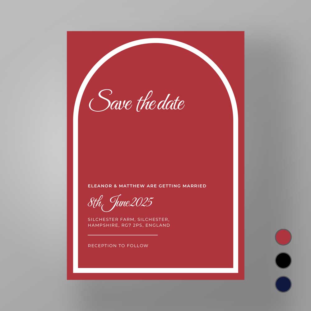 Show details for Modern Archway - Save the Dates