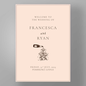 Show details for Soho Soirée - Welcome Board