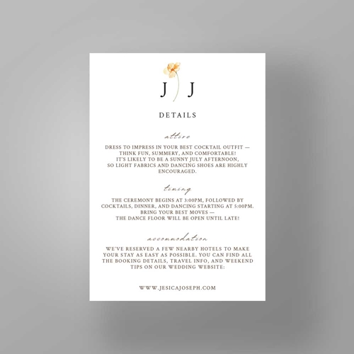 Show details for Golden Petals -  Details Card