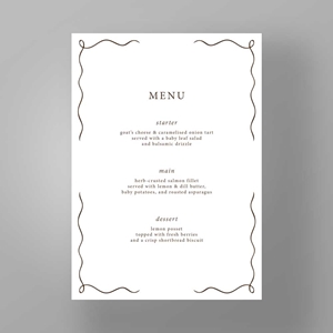 Show details for Maryleybone Muse - Menus