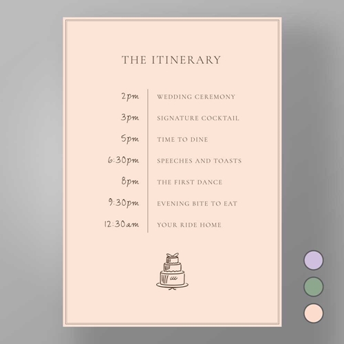 Show details for Soho Soirée - Order of the day