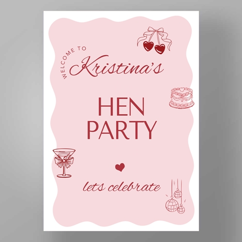 Show details for Sweet Romance - Hen Party Welcome Boards