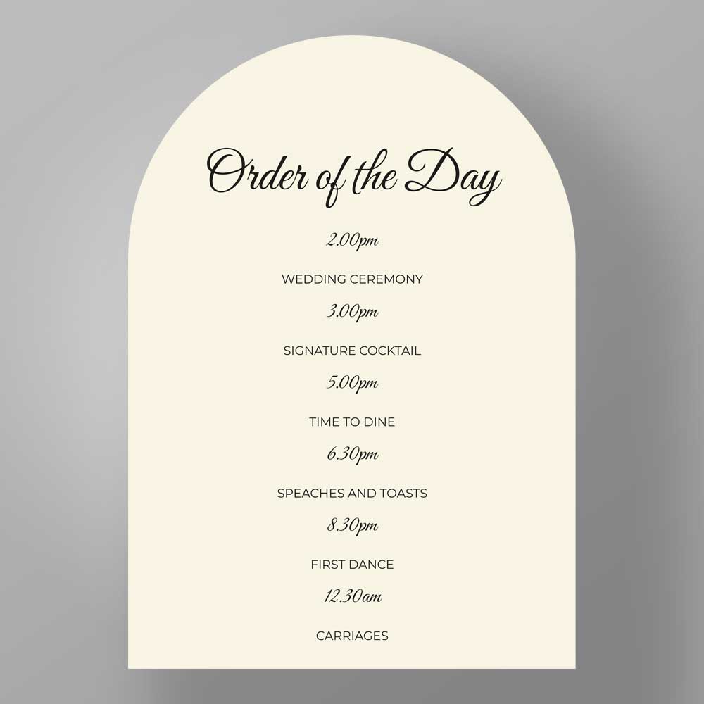 Show details for Ivory Arch - Order of the day
