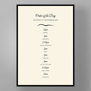 Show details for Mayfair Manor - Order of the day