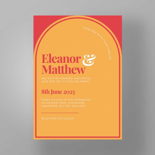 Show details for Carnaby Pop - Wedding Invite