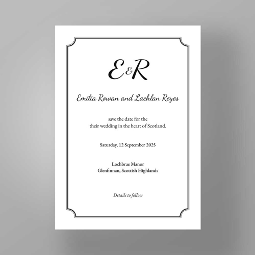 Show details for Elegant Frame - Save the Dates