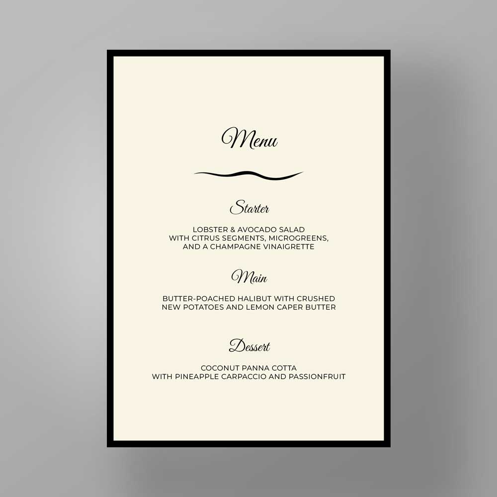 Show details for Mayfair Manor - Menus