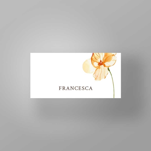 Show details for Golden Petals - Place Card Names