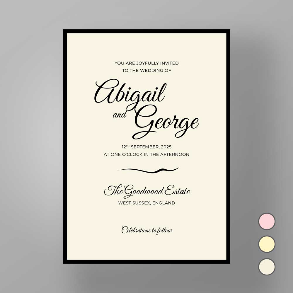 Show details for Mayfair Manor - Wedding Invite