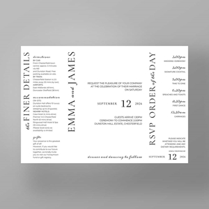 Show details for Kensington Edit - Gatefold Wedding Invite