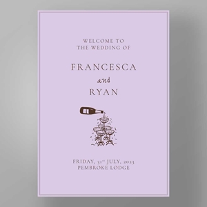 Show details for Soho Soirée - Welcome Board